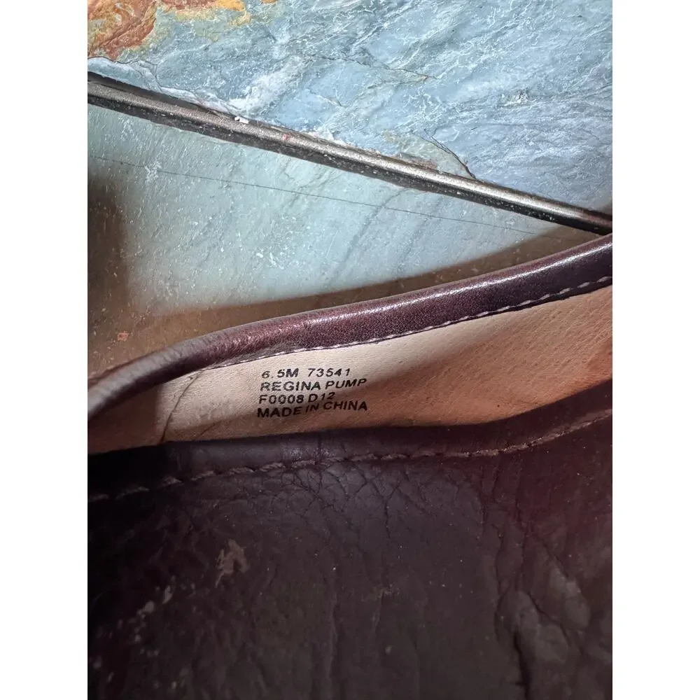 FRYE Regina Leather Pumps – Deep Chocolate Brown – Size 6.5